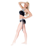 Justice Multiway Strap Shorts - Black / White